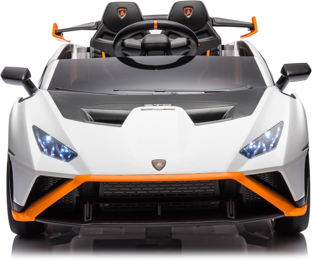 Masinuta electrica pentru copii Lamborghini Huracan STO 12V 80W Premium, alb [3]