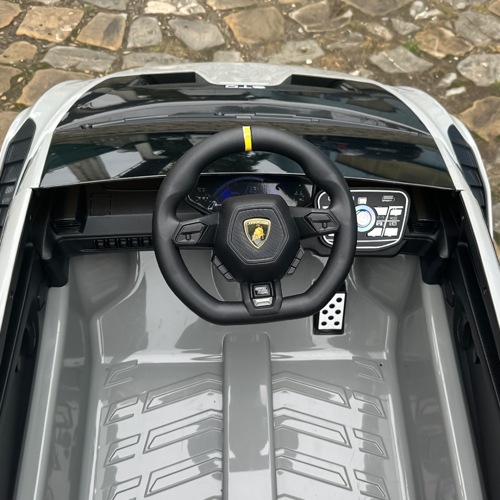 Masinuta electrica pentru copii Lamborghini Huracan STO 12V 80W Premium, Gri [14]