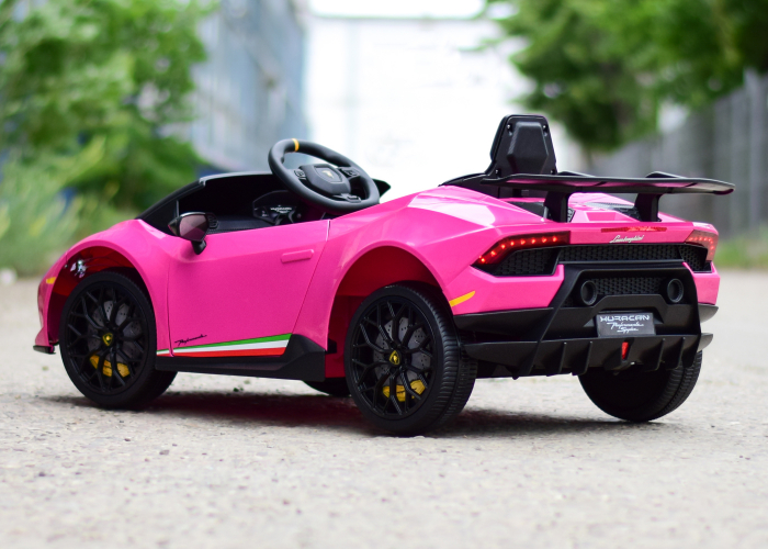 Masinuta electrica copii 2-5 ani Lamborghini Huracan 4x4, roz [6]