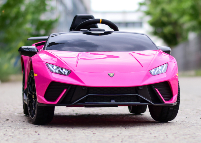 Masinuta electrica copii 2-5 ani Lamborghini Huracan 4x4, roz [4]