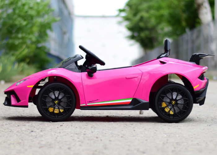 Masinuta electrica copii 2-5 ani Lamborghini Huracan 4x4, roz [5]