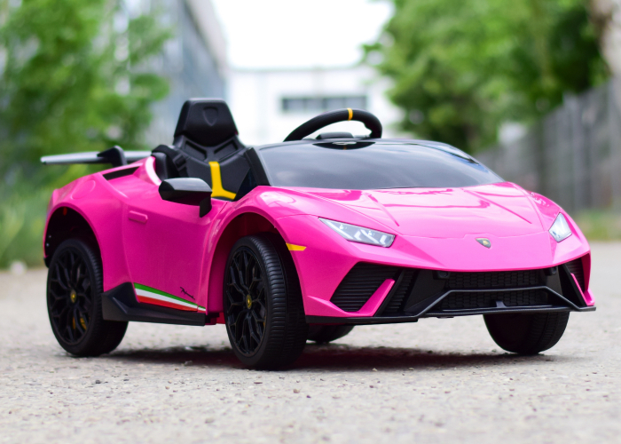 Masinuta electrica copii 2-5 ani Lamborghini Huracan 4x4, roz [2]