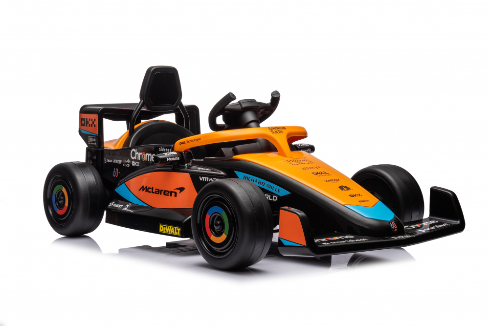 Masinuta electrica pentru copii, Formula 1 McLaren Racing 70W 12V, cu scaun tapitat [35]
