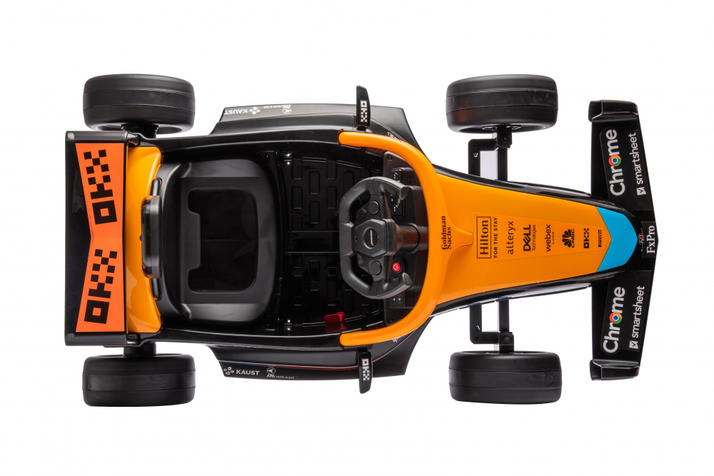 Masinuta electrica pentru copii, Formula 1 McLaren Racing 70W 12V, cu scaun tapitat [49]
