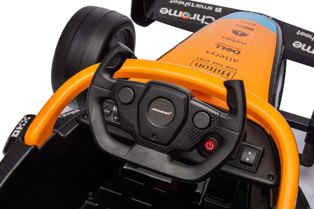Masinuta electrica pentru copii, Formula 1 McLaren Racing 70W 12V, cu scaun tapitat [32]