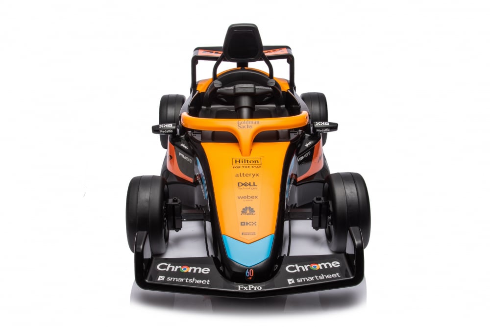 Masinuta electrica pentru copii, Formula 1 McLaren Racing 70W 12V, cu scaun tapitat [39]