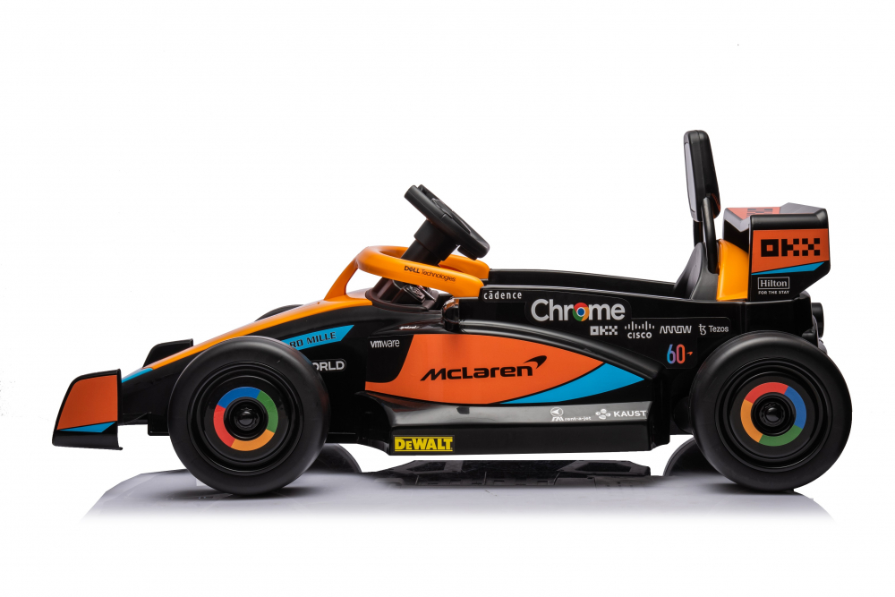 Masinuta electrica pentru copii, Formula 1 McLaren Racing 70W 12V, cu scaun tapitat [19]