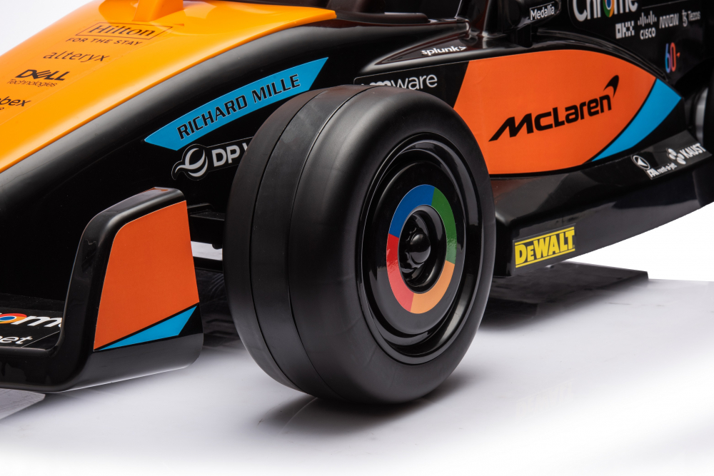 Masinuta electrica pentru copii, Formula 1 McLaren Racing 70W 12V, cu scaun tapitat [23]
