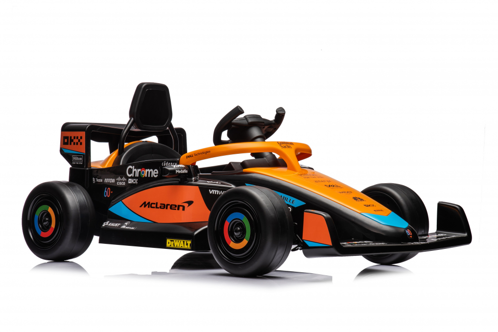 Masinuta electrica pentru copii, Formula 1 McLaren Racing 70W 12V, cu scaun tapitat [36]