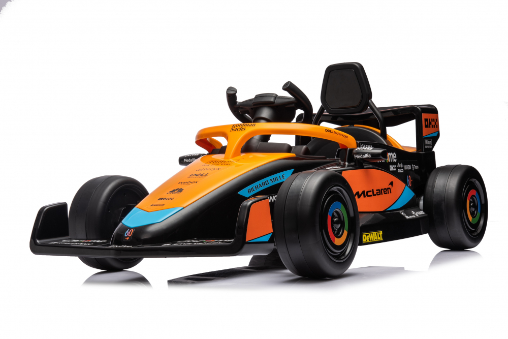 Masinuta electrica pentru copii, Formula 1 McLaren Racing 70W 12V, cu scaun tapitat [41]