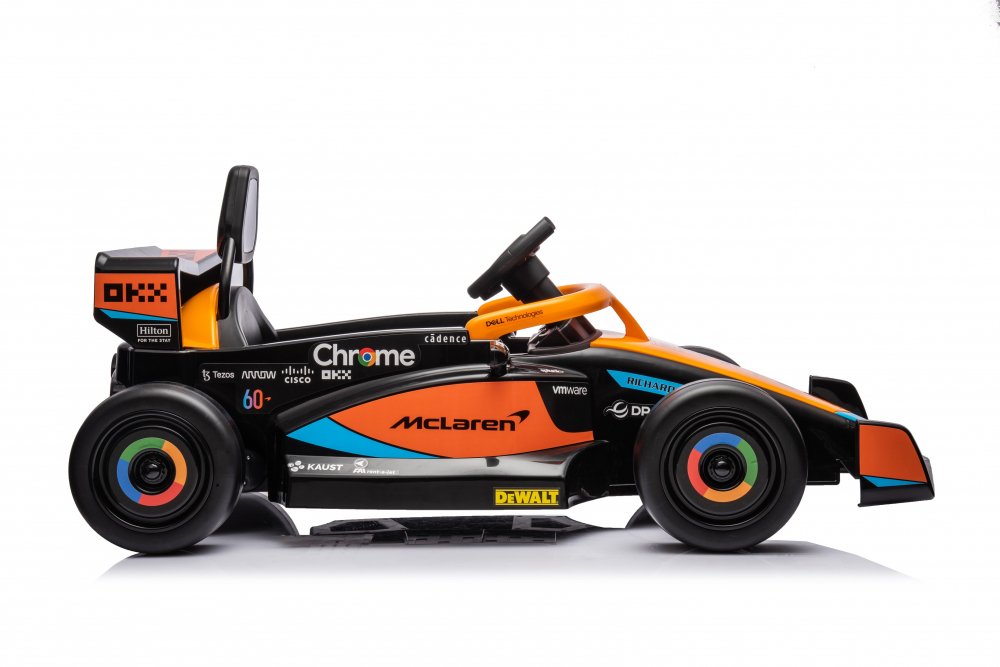 Masinuta electrica pentru copii, Formula 1 McLaren Racing 70W 12V, cu scaun tapitat [34]