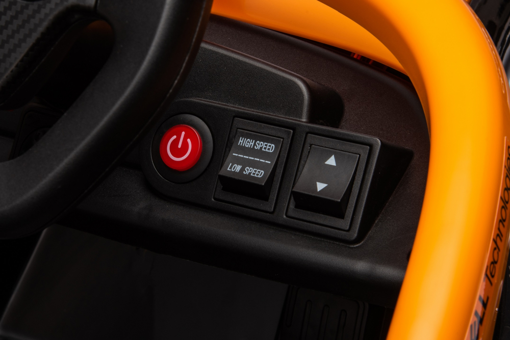 Masinuta electrica pentru copii, Formula 1 McLaren Racing 70W 12V, cu scaun tapitat [29]