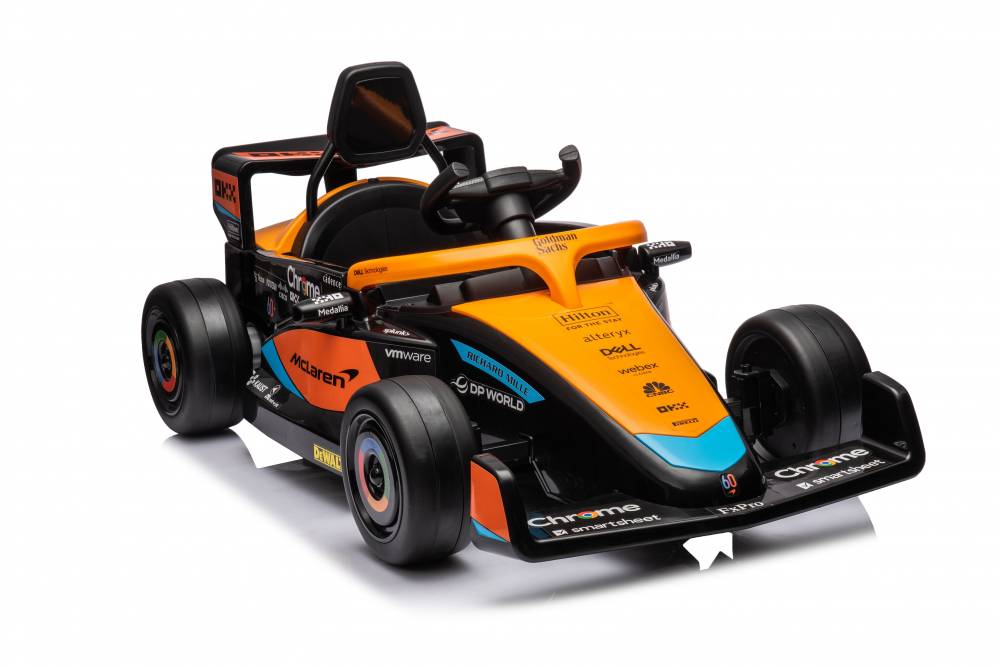 Masinuta electrica pentru copii, Formula 1 McLaren Racing 70W 12V, cu scaun tapitat [37]