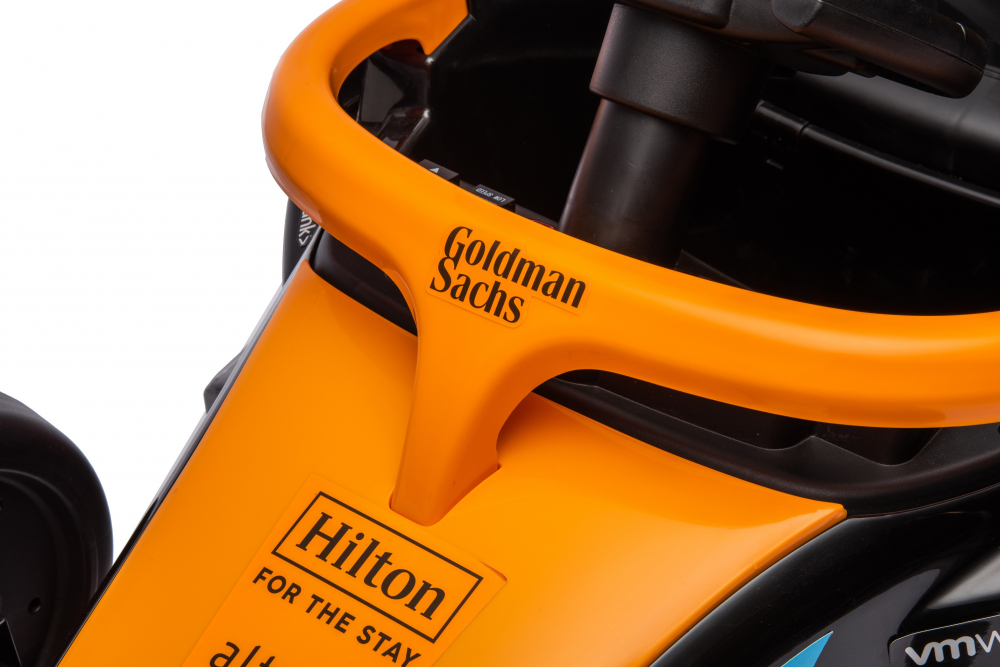 Masinuta electrica pentru copii, Formula 1 McLaren Racing 70W 12V, cu scaun tapitat [26]