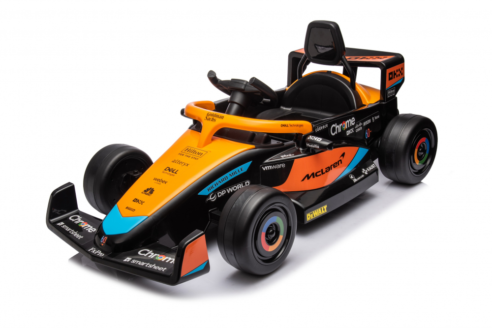Masinuta electrica pentru copii, Formula 1 McLaren Racing 70W 12V, cu scaun tapitat [42]