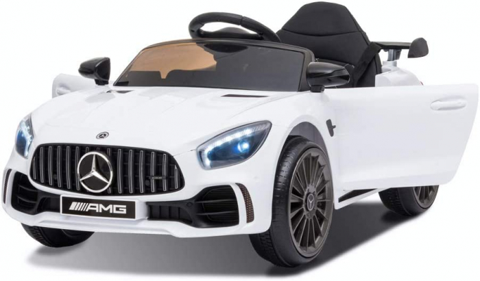 Masinuta electrica pentru copii 2-4 ani Mercedes-Benz AMG GT-R, 50W, 12V culoare alba [12]