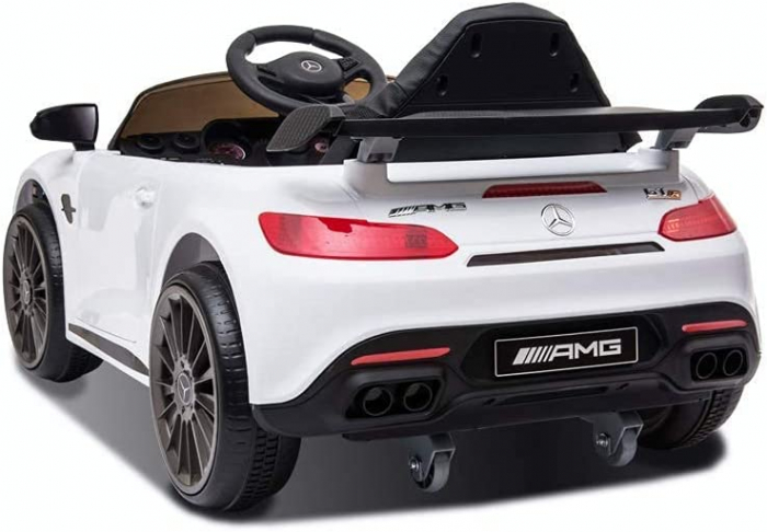 Masinuta electrica pentru copii 2-4 ani Mercedes-Benz AMG GT-R, 50W, 12V culoare alba [11]