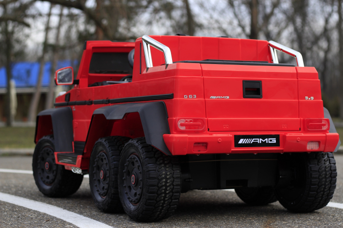 Masinuta electrica copii Mercedes G63 6x6 270W, rosu [2]