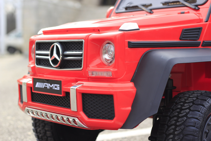 Masinuta electrica copii Mercedes G63 6x6 270W, rosu [15]