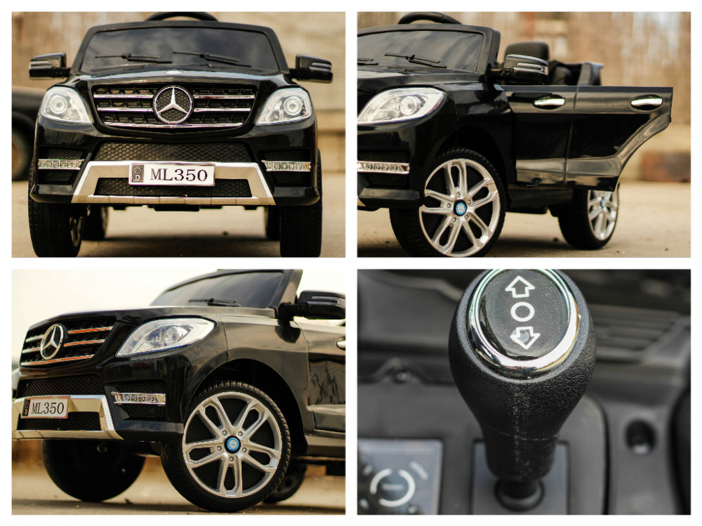 Masinuta electrica pentru copii Mercedes ML350 70W 12V cu ROTI Moi, culoare Negru [16]