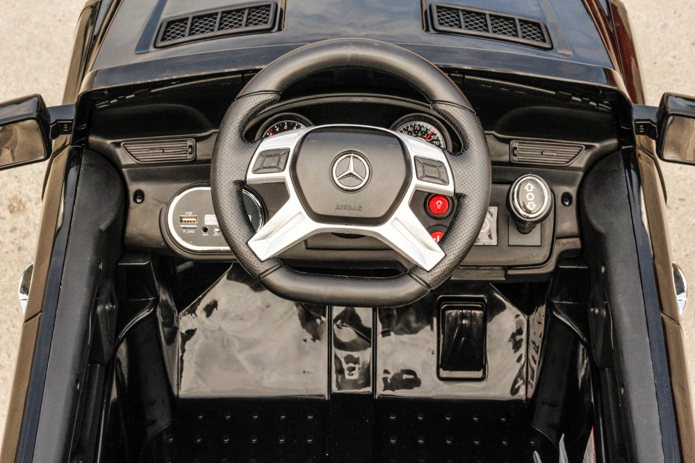 Masinuta electrica pentru copii Mercedes ML350 70W 12V cu ROTI Moi, culoare Negru [11]