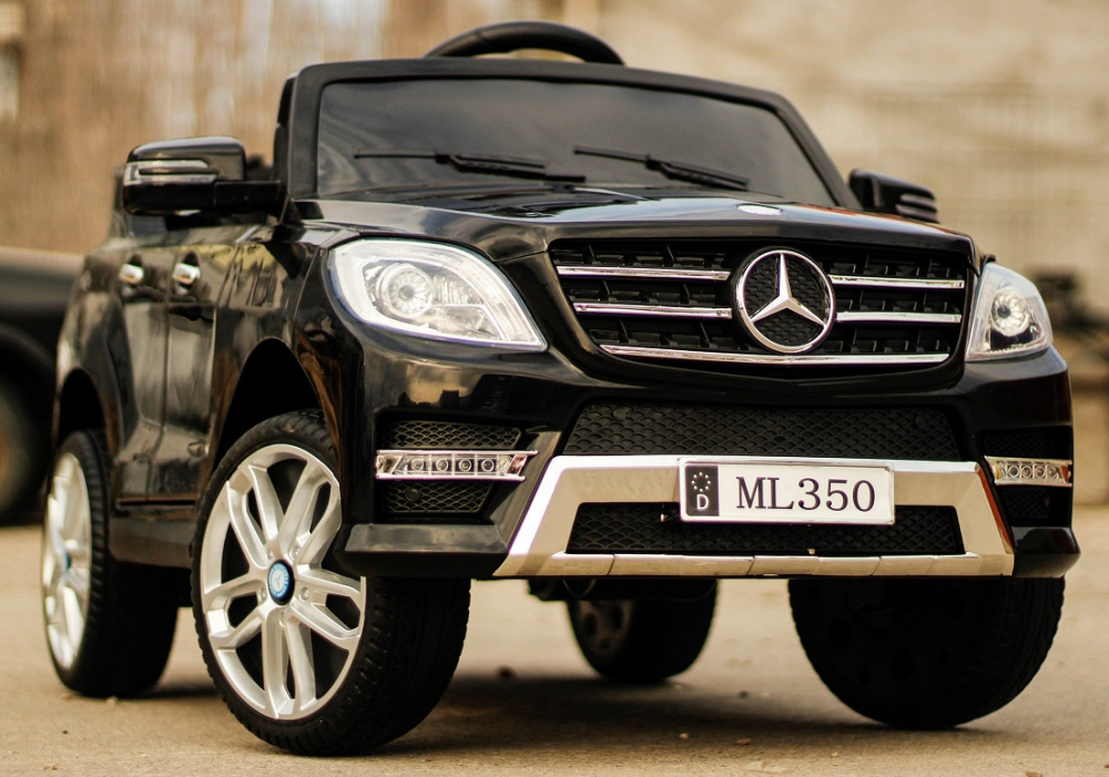 Masinuta electrica pentru copii Mercedes ML350 70W 12V cu ROTI Moi, culoare Negru [3]