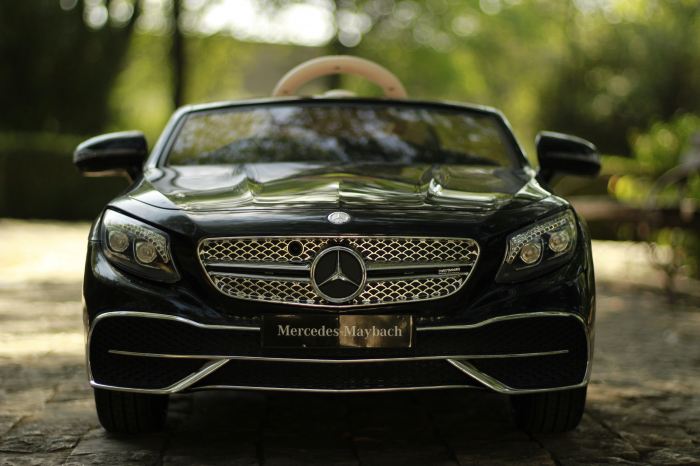Masinuta electrica pentru copii Mercedes S650 MAYBACH 70W 12V Premium, neagra [4]