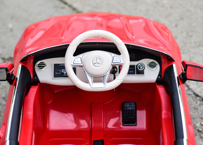 Masinuta electrica pentru copii Mercedes S650 MAYBACH 70W 12V Premium, rosie [8]