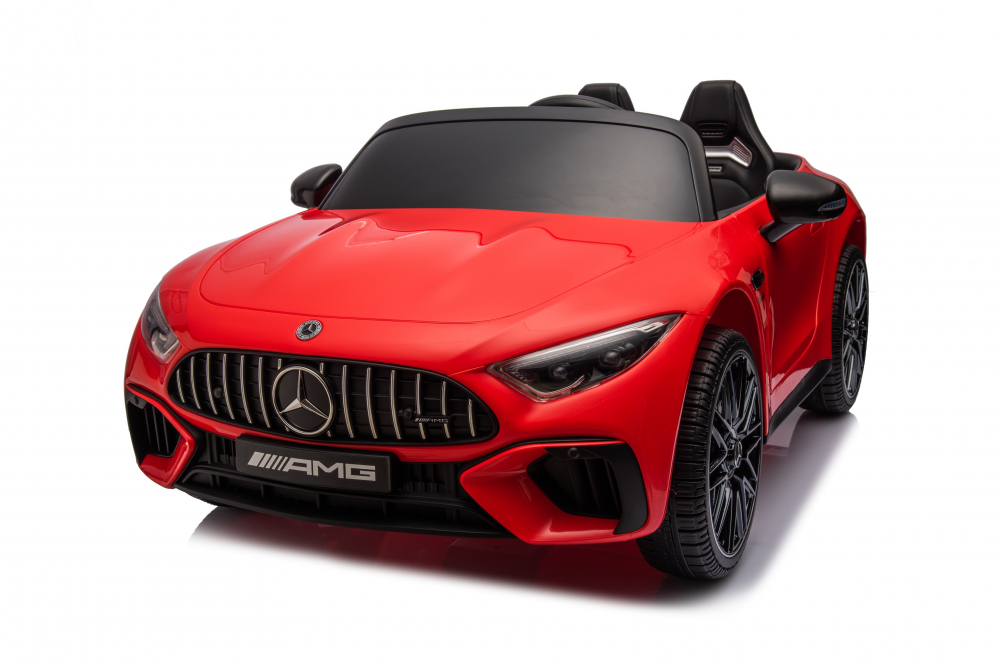 Masinuta electrica pentru copii cu licenta Mercedes SL63, 160W, 12V 10Ah, echipare premium, rosie [31]