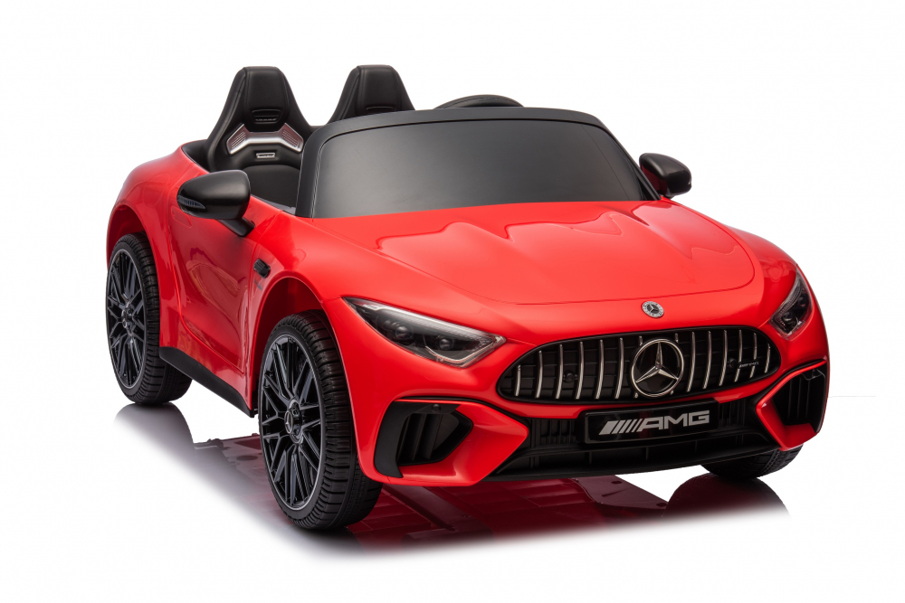 Masinuta electrica pentru copii cu licenta Mercedes SL63, 160W, 12V 10Ah, echipare premium, rosie [25]