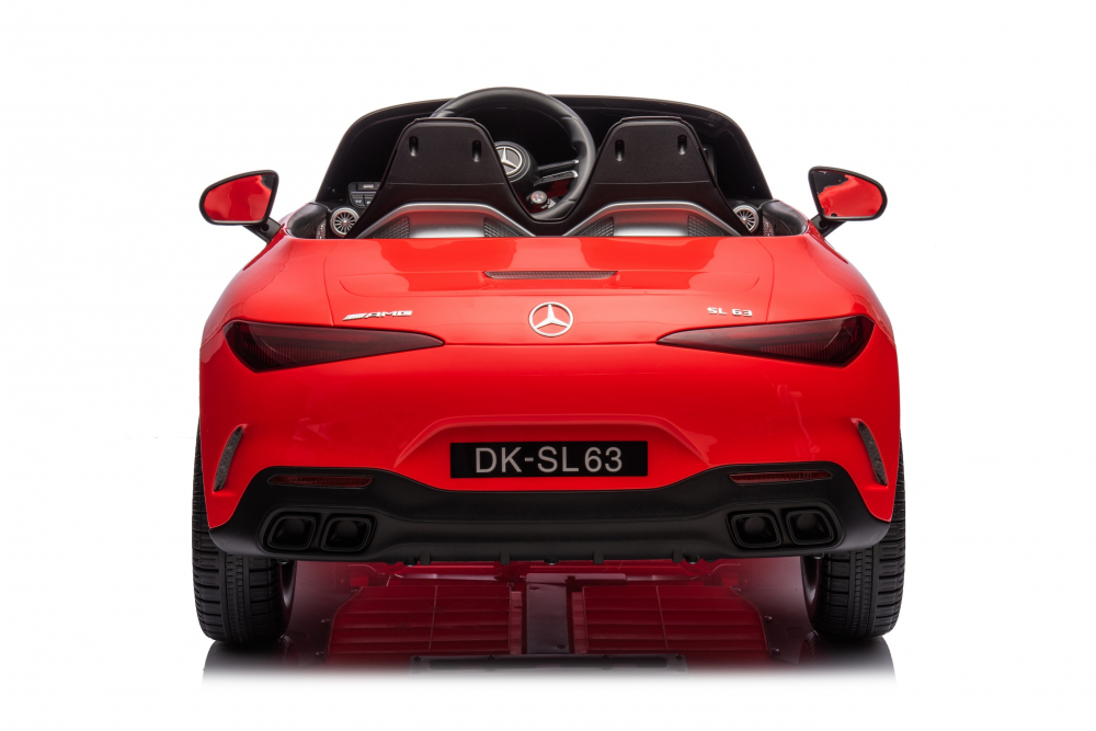 Masinuta electrica pentru copii cu licenta Mercedes SL63, 160W, 12V 10Ah, echipare premium, rosie [24]