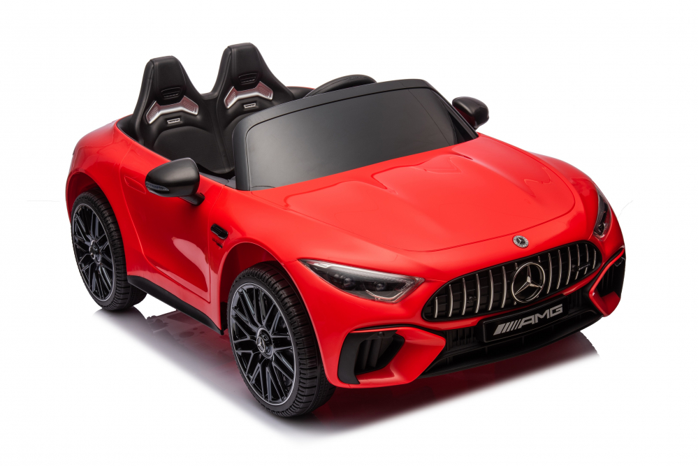 Masinuta electrica pentru copii cu licenta Mercedes SL63, 160W, 12V 10Ah, echipare premium, rosie [30]
