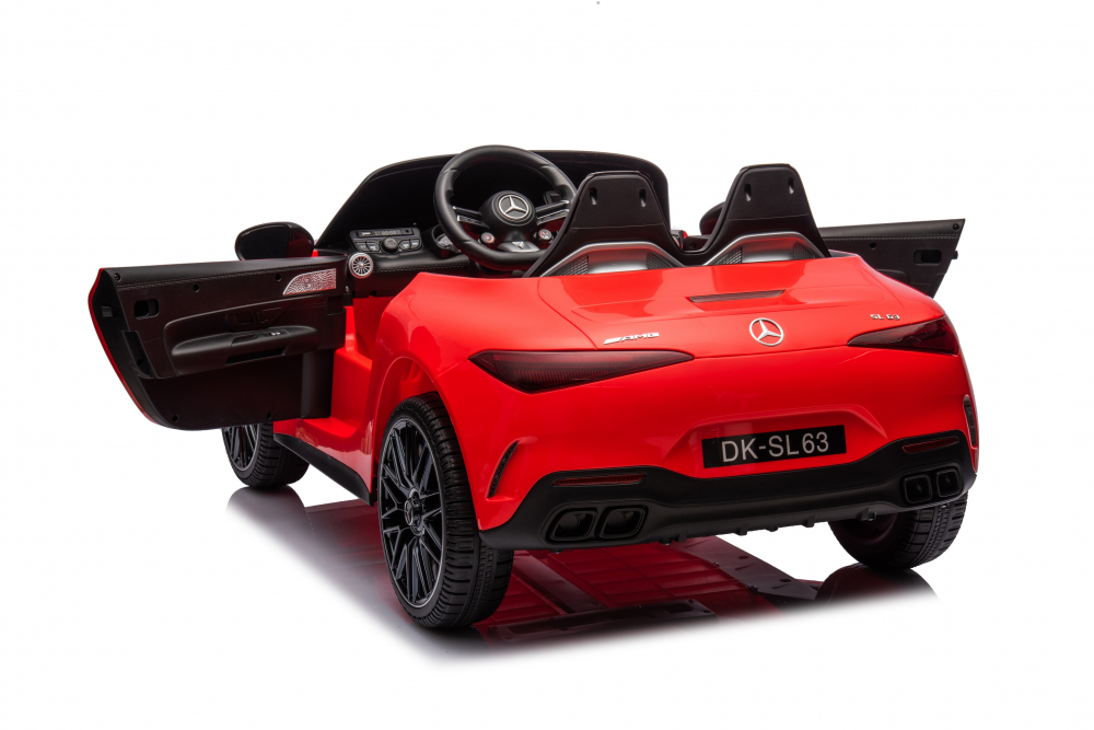 Masinuta electrica pentru copii cu licenta Mercedes SL63, 160W, 12V 10Ah, echipare premium, rosie [28]