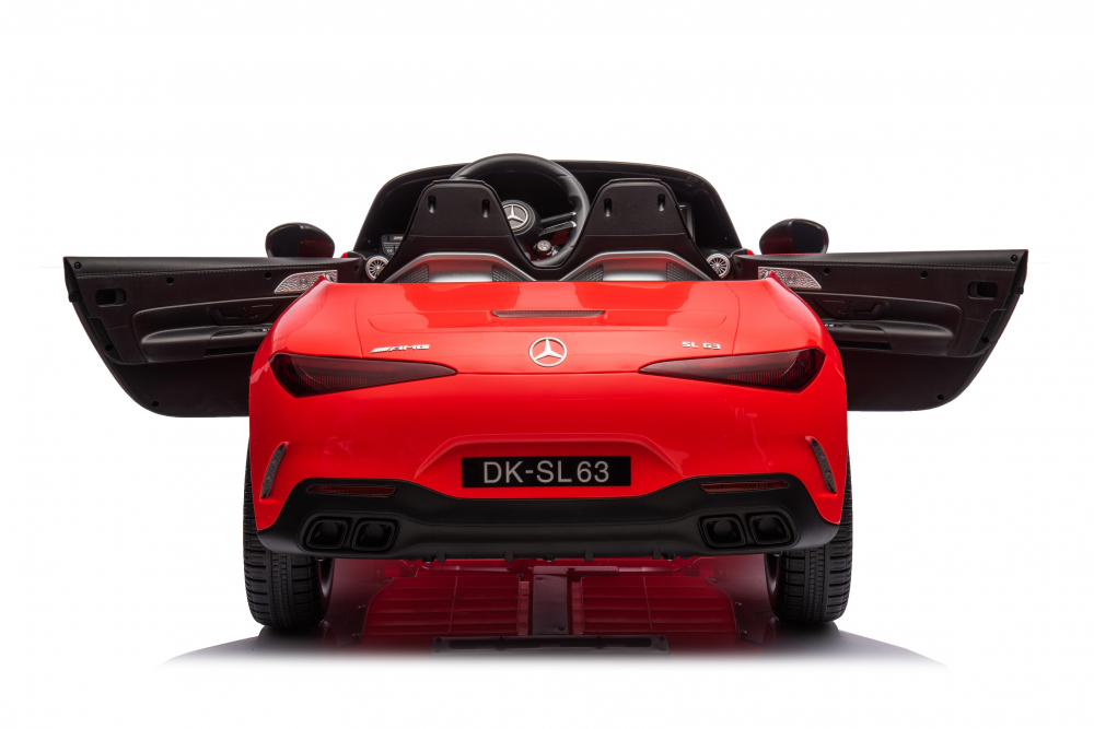 Masinuta electrica pentru copii cu licenta Mercedes SL63, 160W, 12V 10Ah, echipare premium, rosie [29]