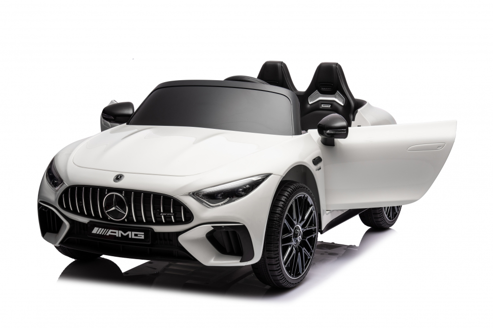 Masinuta electrica pentru copii 2-7 ani Mercedes SL63, 160W, 12V 10Ah, PREMIUM, culoare alba [12]