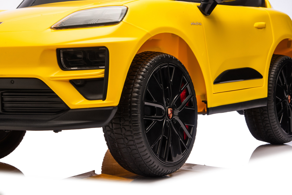 Porsche Macan 140W  galbena, masinuta electrica copii 2 - 5 ani [17]