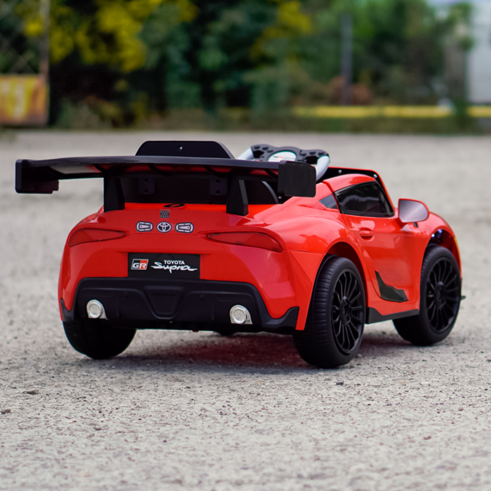 Masinuta electrica pentru copii, Toyota Supra GR, 12V 90W, telecomanda control parental, rosie [8]