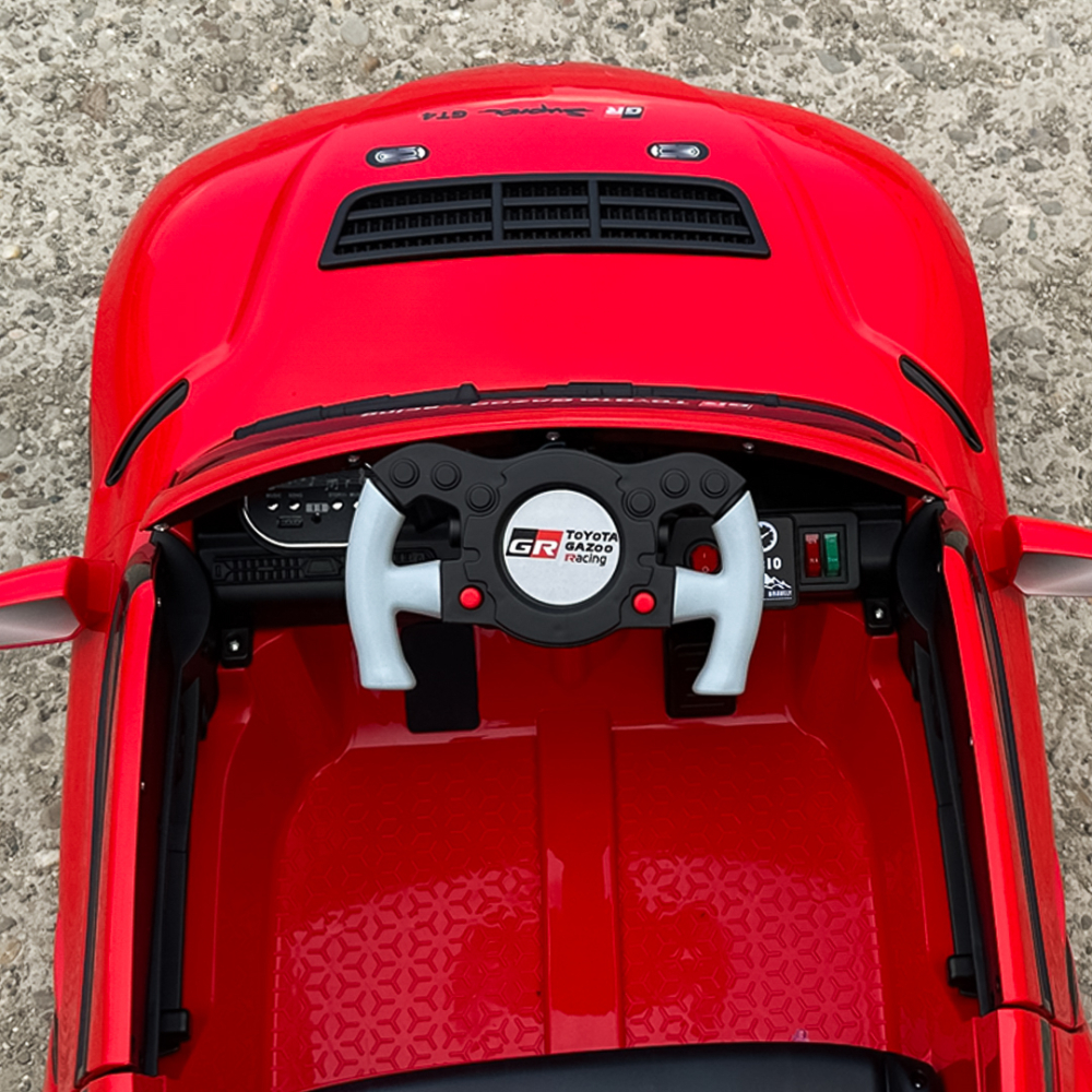 Masinuta electrica pentru copii, Toyota Supra GR, 12V 90W, telecomanda control parental, rosie [11]