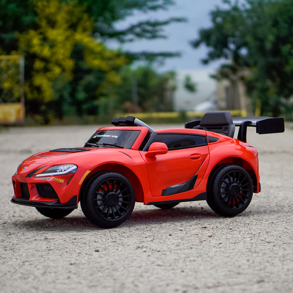 Masinuta electrica pentru copii, Toyota Supra GR, 12V 90W, telecomanda control parental, rosie [5]