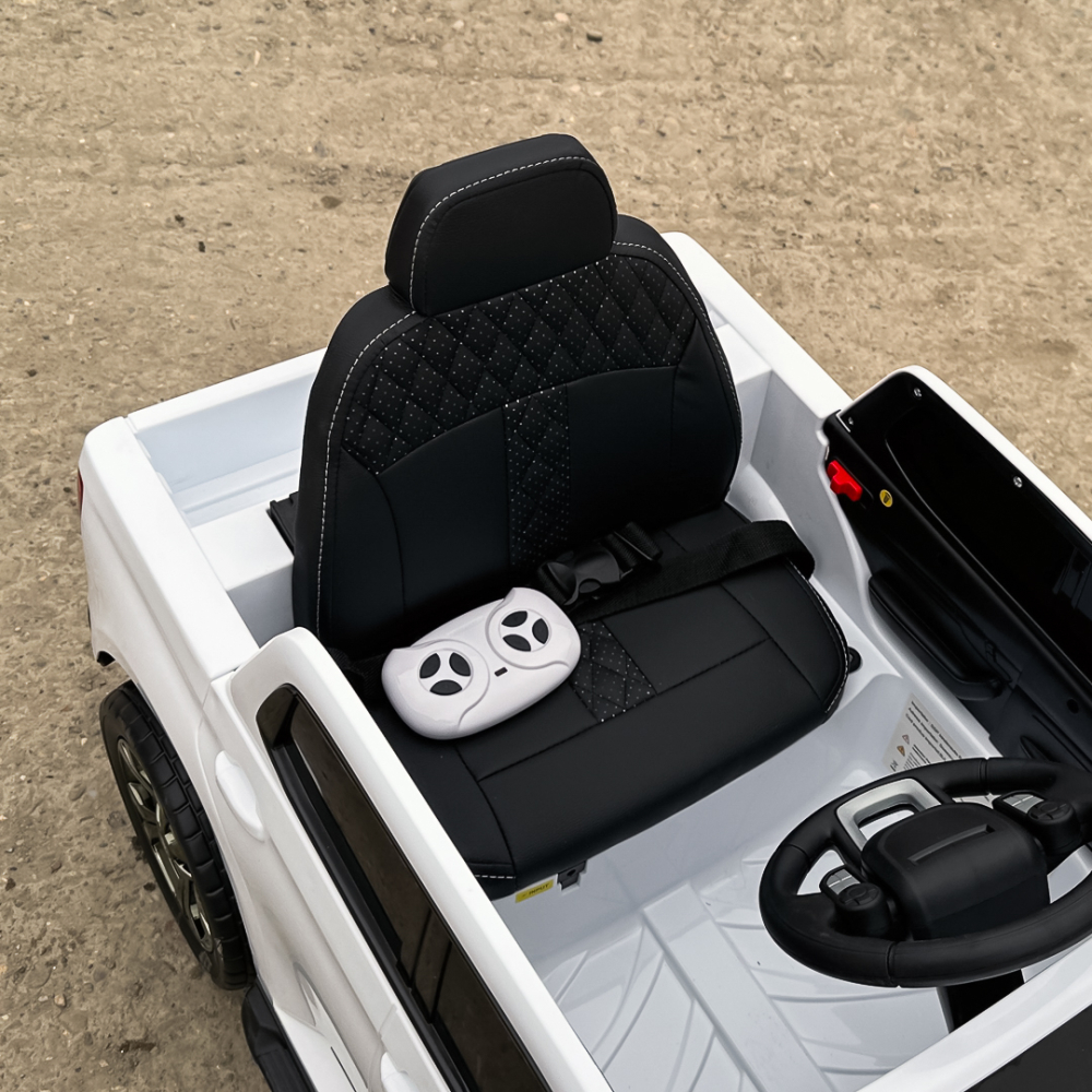 Masinuta electrica pentru copii, Toyota Tundra I-max Force, 12V 80W, echipata premium, alba [14]