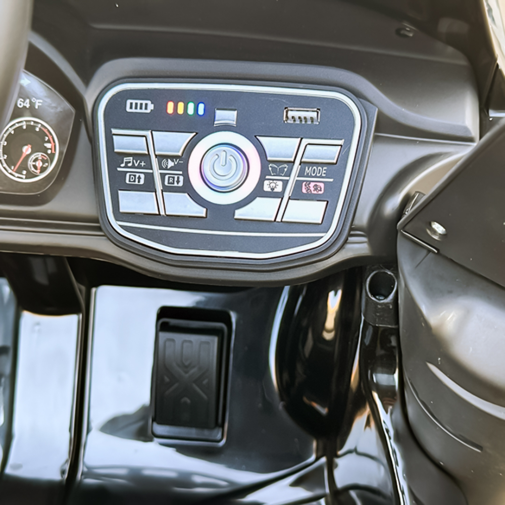 Masinuta electrica pentru copii, Toyota Tundra I-max Force, 12V 80W, echipata premium, neagra [15]