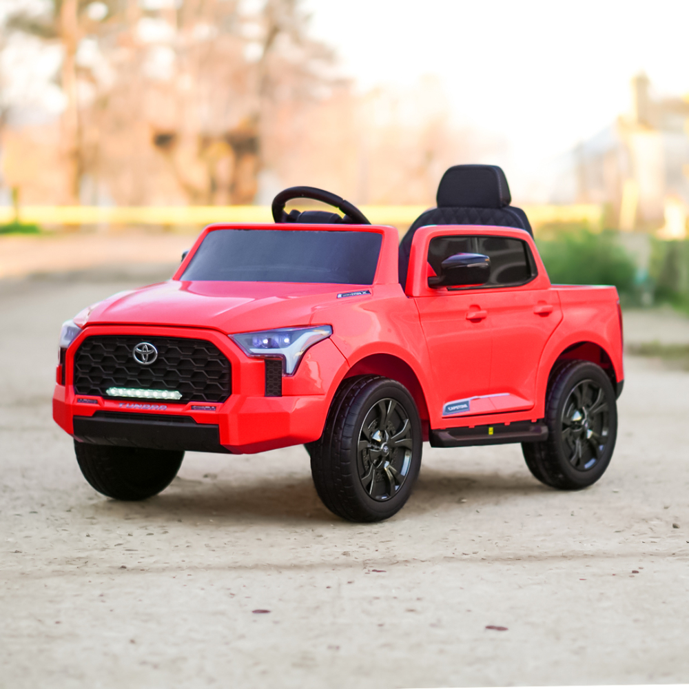 Masinuta electrica pentru copii, Toyota Tundra I-max Force, 12V 80W, echipata premium, rosie [10]