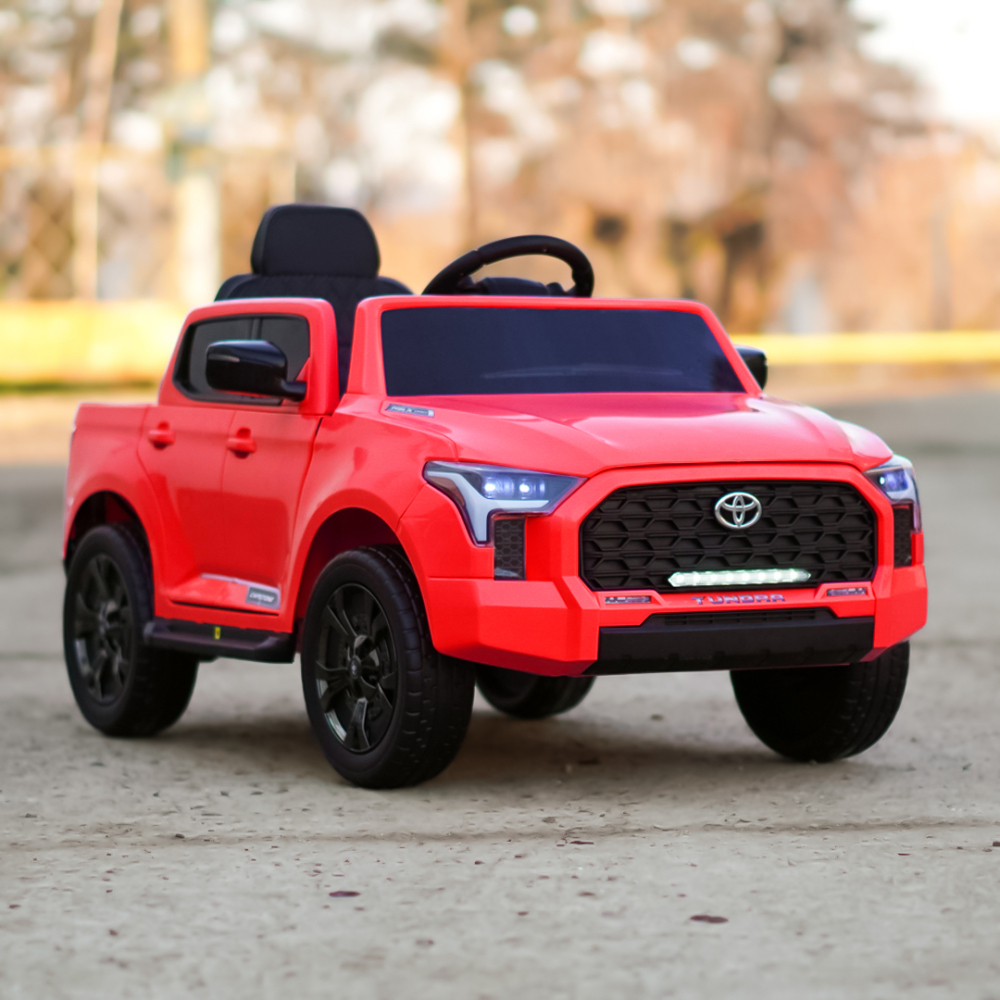 Masinuta electrica pentru copii, Toyota Tundra I-max Force, 12V 80W, echipata premium, rosie [4]