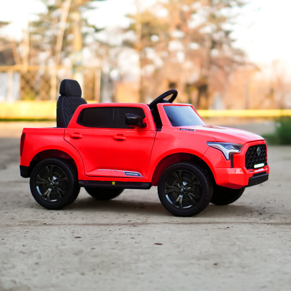 Masinuta electrica pentru copii, Toyota Tundra I-max Force, 12V 80W, echipata premium, rosie [5]