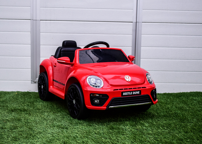 Masinuta electrica pentru copii VW Beetle Dune 35W 6V, functie de leganat, culoare Rosu [2]
