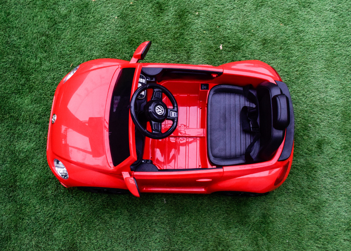 Masinuta electrica pentru copii VW Beetle Dune 35W 6V, functie de leganat, culoare Rosu [8]