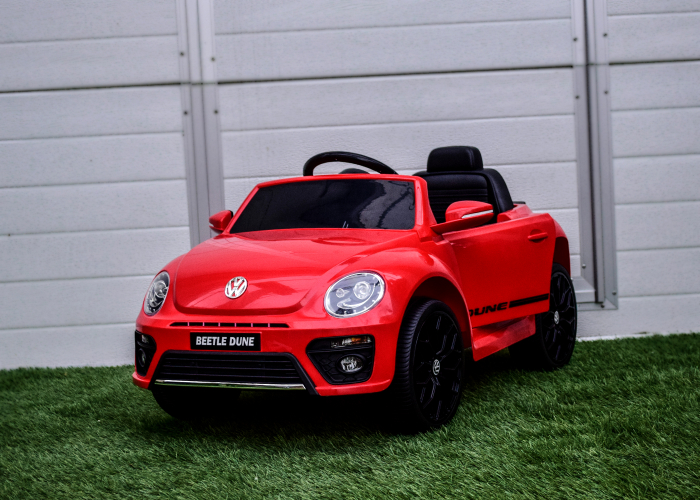 Masinuta electrica pentru copii VW Beetle Dune 35W 6V, functie de leganat, culoare Rosu [4]