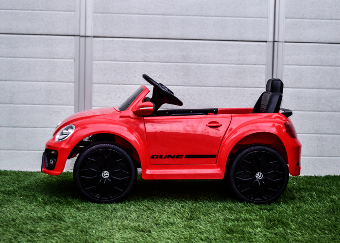 Masinuta electrica pentru copii VW Beetle Dune 35W 6V, functie de leganat, culoare Rosu [5]
