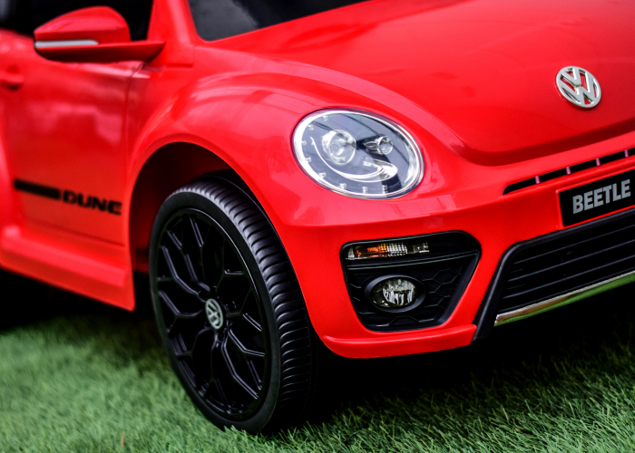 Masinuta electrica pentru copii VW Beetle Dune 35W 6V, functie de leganat, culoare Rosu [11]