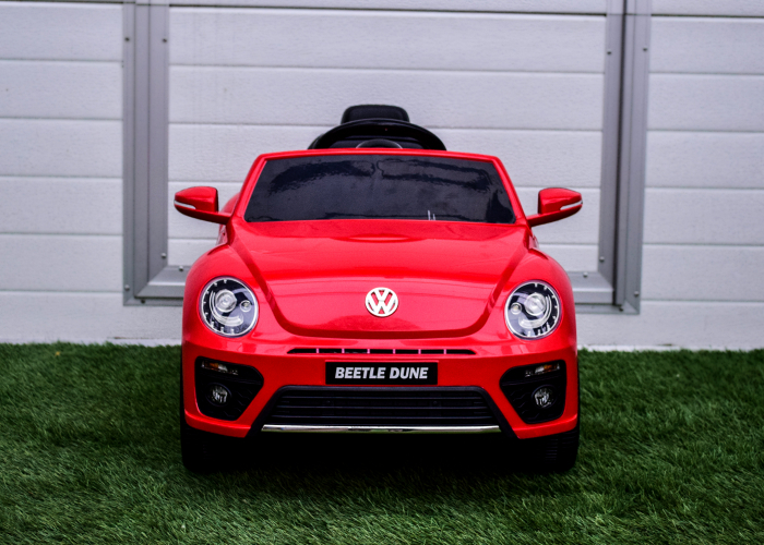 Masinuta electrica pentru copii VW Beetle Dune 35W 6V, functie de leganat, culoare Rosu [3]